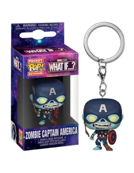 OFERTA - Llavero FUNKO POP Marvel CAPITÁN AMÉRICA Zombie