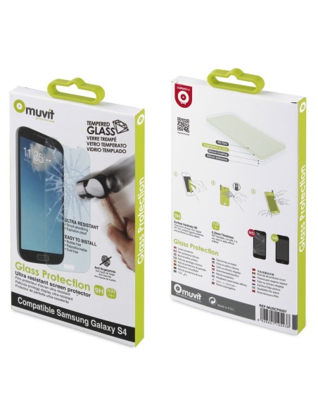 protector de pantalla tempered glass 0,33 mm samsung galaxy s4 muvit