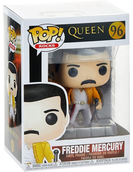 Ofertón Figura Funko POP Queen: Freddy Mercury Wembley 1986