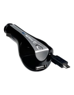 Cargador coche enrollable   usb micro usb