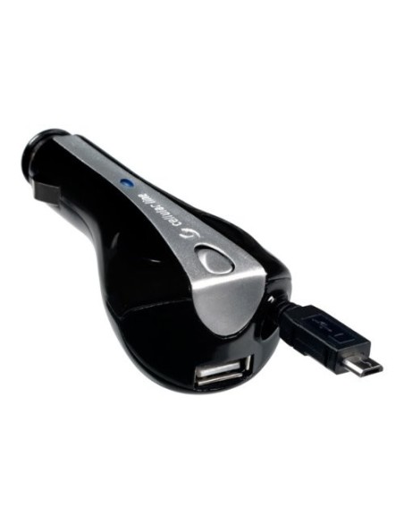 Cargador coche enrollable   usb micro usb
