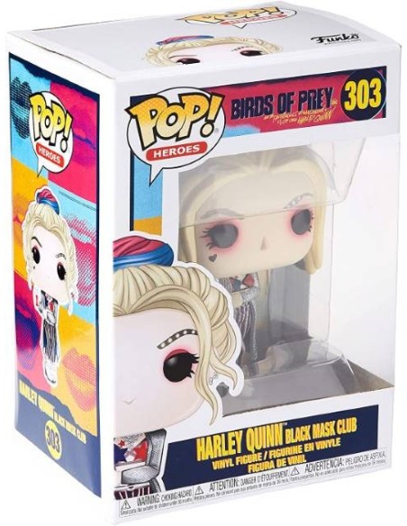 Figura Funko POP Dc Birds of Prey Harley Quinn Black Mask Club