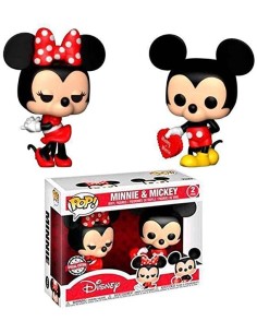 Oferta Set 2 Figuras POP Disney Valentine Mickey & Minnie Exclusive