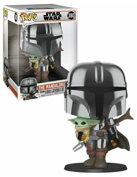 Oportunidad Figura Funko POP Star Wars Mandalorian With Yoda Child 25cm
