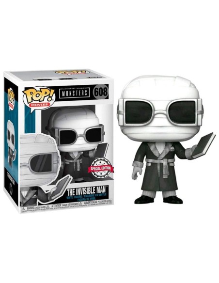 Ofertón Figura Funko POP Movie Hombre Invisible Black & White Exclusivo