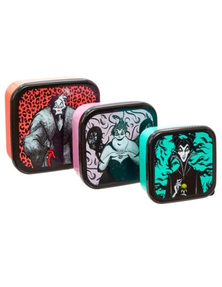 Oportunidad Set Tupper Funko Disney Villanas - Cruella de Vil Ursula y Malefica (3 unidades)