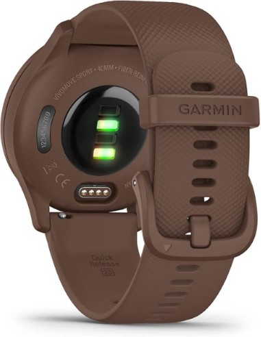 Smartwatch Garmin Vivomove Sport Marron GPS Oro Melocotón y Cacao