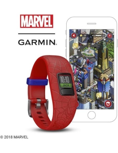 Ofertón Garmin vivofit jr. 2 Marvel Spider-Man rojo 010-01909-16