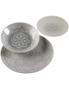 Set De Vajilla Mandalas Porcelana (18 Piezas)