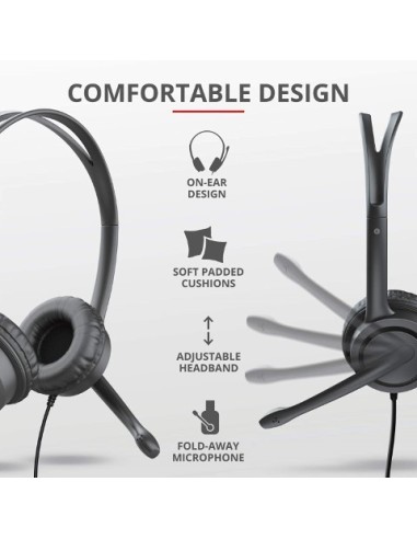 Trust Mauro Auriculares de diadema cerrados micrófono USB 17591