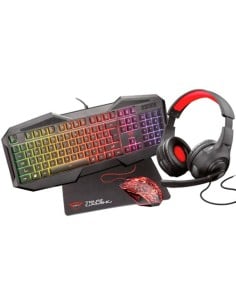 Comprar Pack Trust Gaming GXT 1180RW Teclado, Ratón, Auriculares y Alfombrilla. 23148