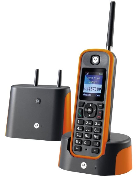 Mejor Precio en Motorola Telefono Inalambrico Largo Alcance O201 Naranja