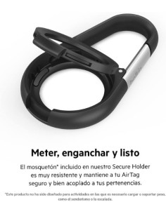 Ofertón Belkin Funda con Mosquetón para Apple AirTag Negro 2