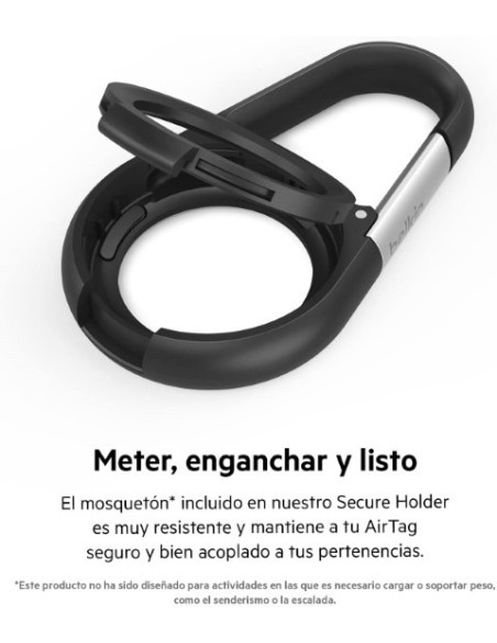 Ofertón Belkin Funda con Mosquetón para Apple AirTag Negro