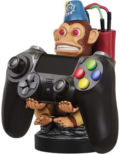 Soporte Cable Guys Monkey Bomb Para Mandos Y Teléfonos - Exquisite Gaming | Kiwiku