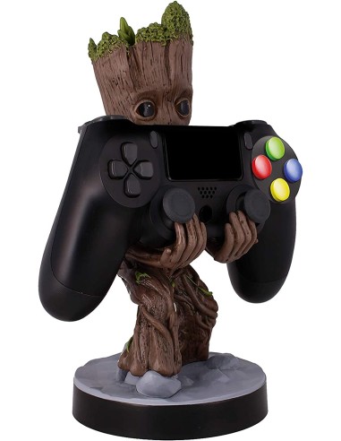 Soporte EXQUISITE GAMING Cable Guys Toddler Groot Para Mandos Y Teléfonos - Kiwiku