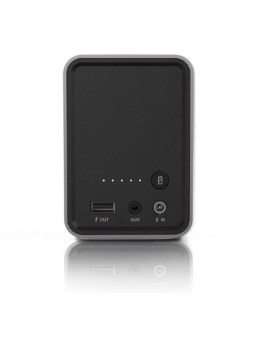 Braven 850 - Altavoces inalámbricos portátiles de aluminio plateado