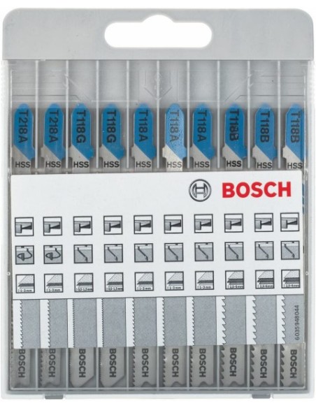 Ofertón Bosch Hojas de Sierra de Calar Basic Metal/Madera 10 Unds