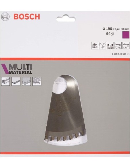 Oferta - Bosch Optiline Multimaterial 190x30-54 Hoja Sierra Circular