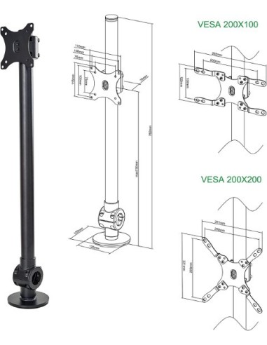 Oferta Oplite NitroKart - Soporte para pantallas PC o TV de 17" a 42"