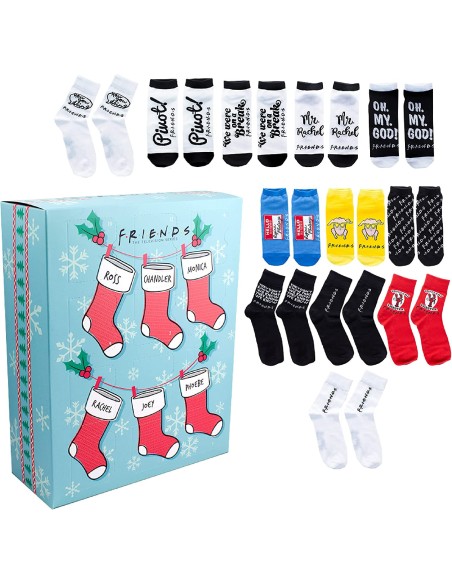 Calendario De Adviento 2022 Friends Calcetines Unisex Talla 36-41 | PALADONE  
