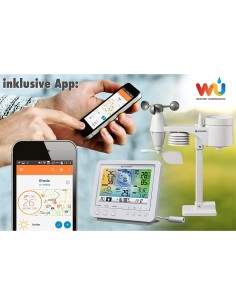Bresser Estación meteorológica 5-in-1 WLAN Profi-Sensor blanco 2