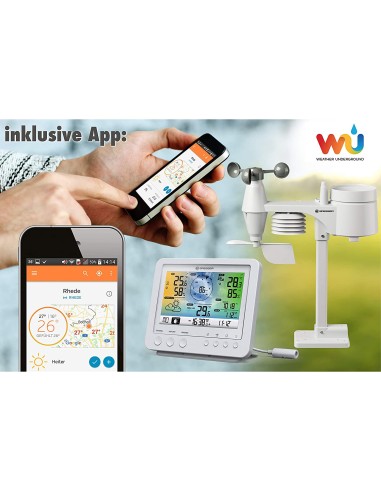 Bresser Estación meteorológica 5-in-1 WLAN Profi-Sensor blanco