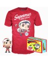 Set Figura Pop & Tee dc Comics Superman Exclusive Flocked
