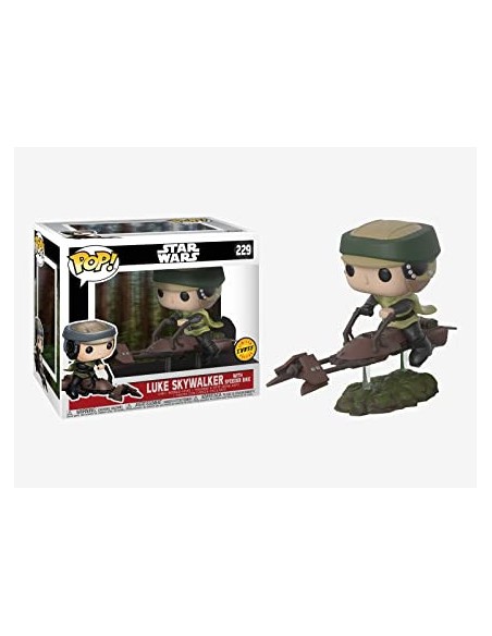 Ofertón FUNKO  Star Wars CHASE Luke Skywalker on Speeder Bike Deluxe Pop!