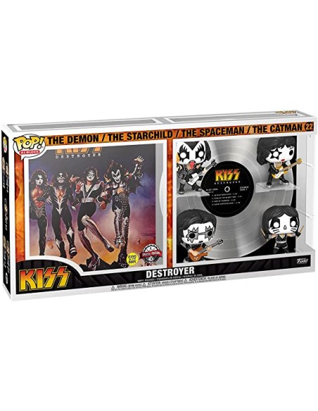 Ofertón Funko pop estrellas del rock album the kiss destroyer edicion limitada brillo en la oscuridad 60995 | kiwiku