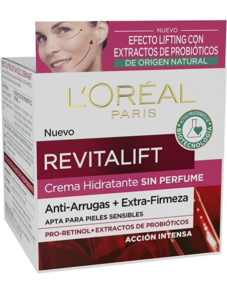 Comprar L'ORÃ?AL PARIS  REVITALIFT SIN perfume piel sensible antiarrugas SPF15 50 ml