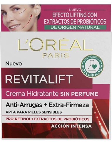Comprar L'ORÃ?AL PARIS  REVITALIFT SIN perfume piel sensible antiarrugas SPF15 50 ml