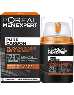 Oferta - L'ORÃ?AL PARIS  MEN EXPERT pure charcoal cuidado diario antigranos 50 ml