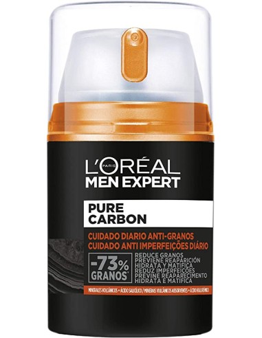 Oferta - L'ORÃ?AL PARIS  MEN EXPERT pure charcoal cuidado diario antigranos 50 ml