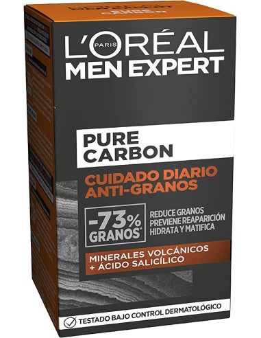Oferta - L'ORÃ?AL PARIS  MEN EXPERT pure charcoal cuidado diario antigranos 50 ml