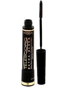 L'OREAL Telescopic Mascara Extra Black 8 ml - Pestañas Alargadas y Definidas  