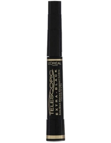 L'OREAL Telescopic Mascara Extra Black 8 ml - Pestañas Alargadas y Definidas  