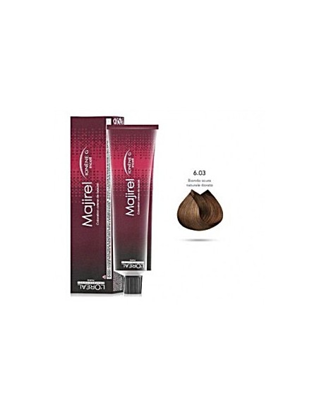 L'OREAL Majirel 6,03 Rubio Oscuro Natural Dorado - Tinte Permanente Profesional 50ml | Kiwiku  