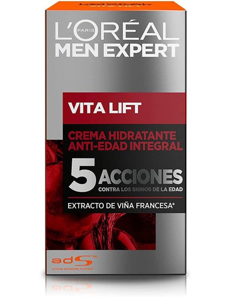 L'OREAL Men Expert Power Age Crema Hidratante Antiedad 50 ml - Hidratación y Reafirmación  