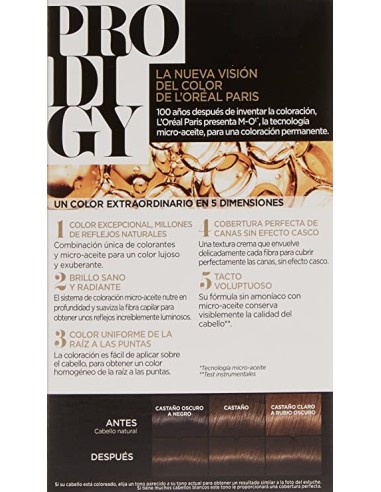 Comprar L'OREAL PROFESSIONNEL 67535 PRODIGY coloración permanente 4 pz #5-alezan