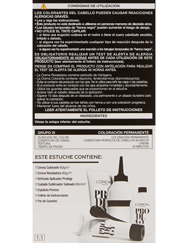 Comprar L'OREAL PROFESSIONNEL 67535 PRODIGY coloración permanente 4 pz #5-alezan