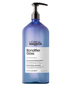 L'OREAL PARIS Expert Blondifier Gloss Champú 1500 Ml - Cuidado Profesional Para Cabello Rubio  