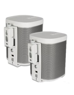 Flexson SONOS Play:1 - Soporte de pared giratorio para altavoces (2 unidades), blanco