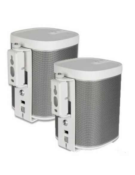 Flexson SONOS Play:1 - Soporte de pared giratorio para altavoces (2 unidades), blanco