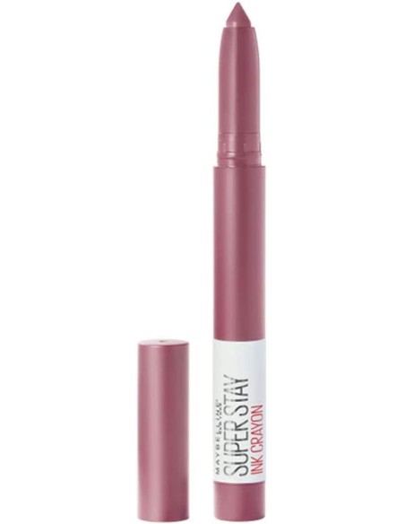 Pintalabios Mate MAYBELLINE NEW YORK Superstay Ink Crayon Tono 25 Stay Exceptional - Larga Duración