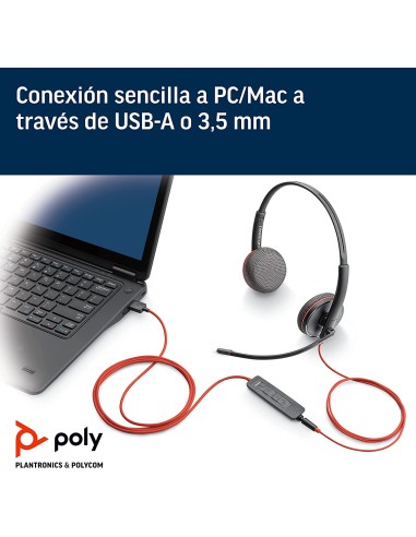 Comprar Plantronics Blackwire C3225 Auriculares estéreo USB-A