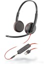 Plantronics Blackwire C3225 - Auriculares estéreo con Conector USB-A y Conector de 3,5 mm