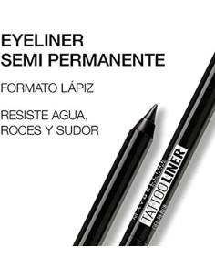 Maybelline New York Tattoo Liner Lápiz De Ojos Waterproof 900 Deep Onyx Negro – Larga Duración   2