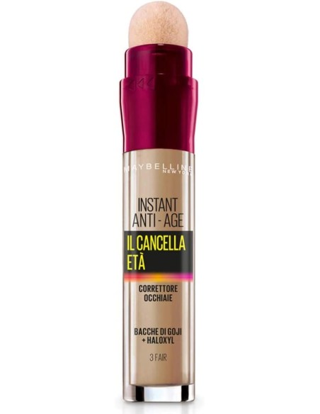 Corrector De Ojeras Maybelline New York Borrador Instant Anti Age 03 Fair 6,8ml - Kiwiku