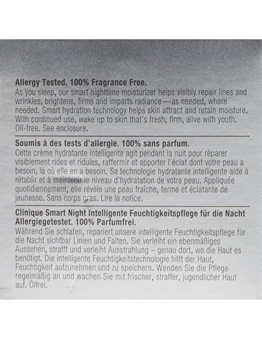 Mejor Precio en CLINIQUE 66747 Clinique smart night custom repair moisturizer piel seca a muy seca 50ml